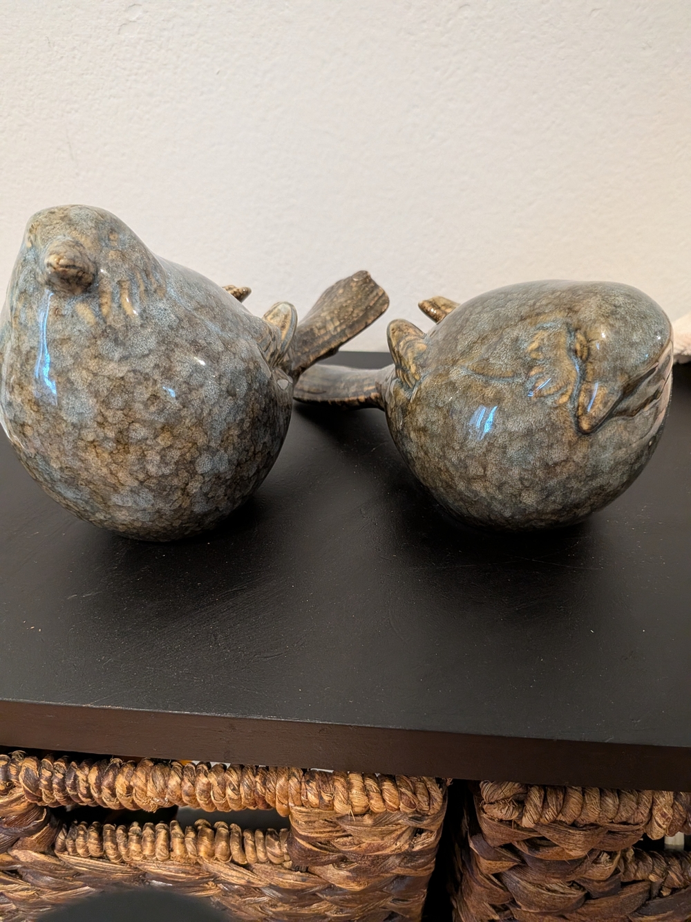 2 Nutmeg Colored Fat Birds